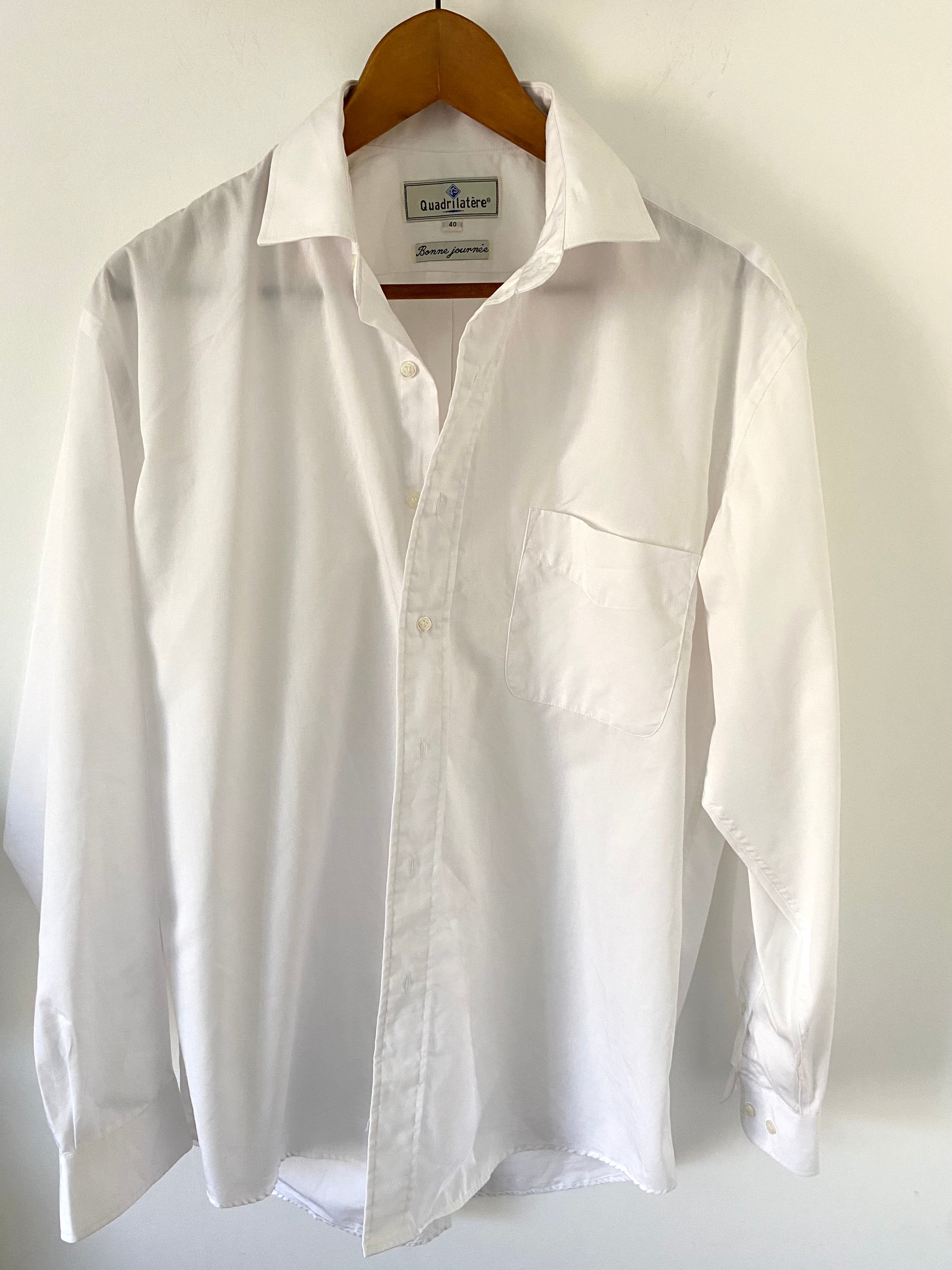 Men's white shirt and vintage "marine buoy" earrings Duo