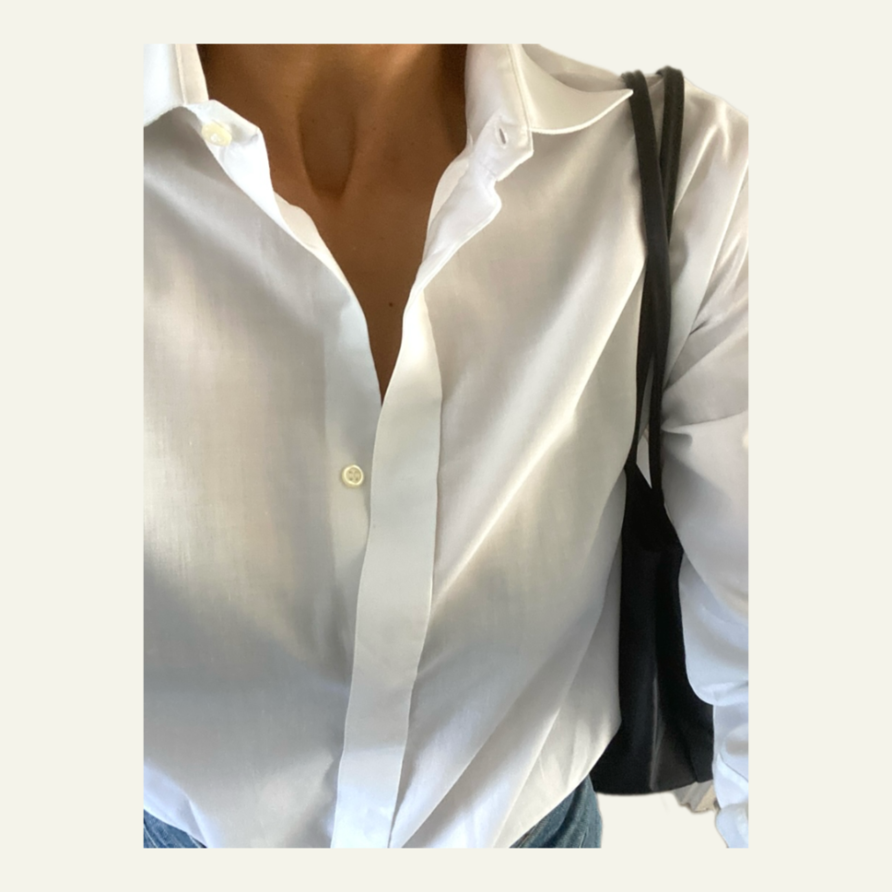 Men's White Shirt (with Cuffs) & "Sun" Bag  Duo