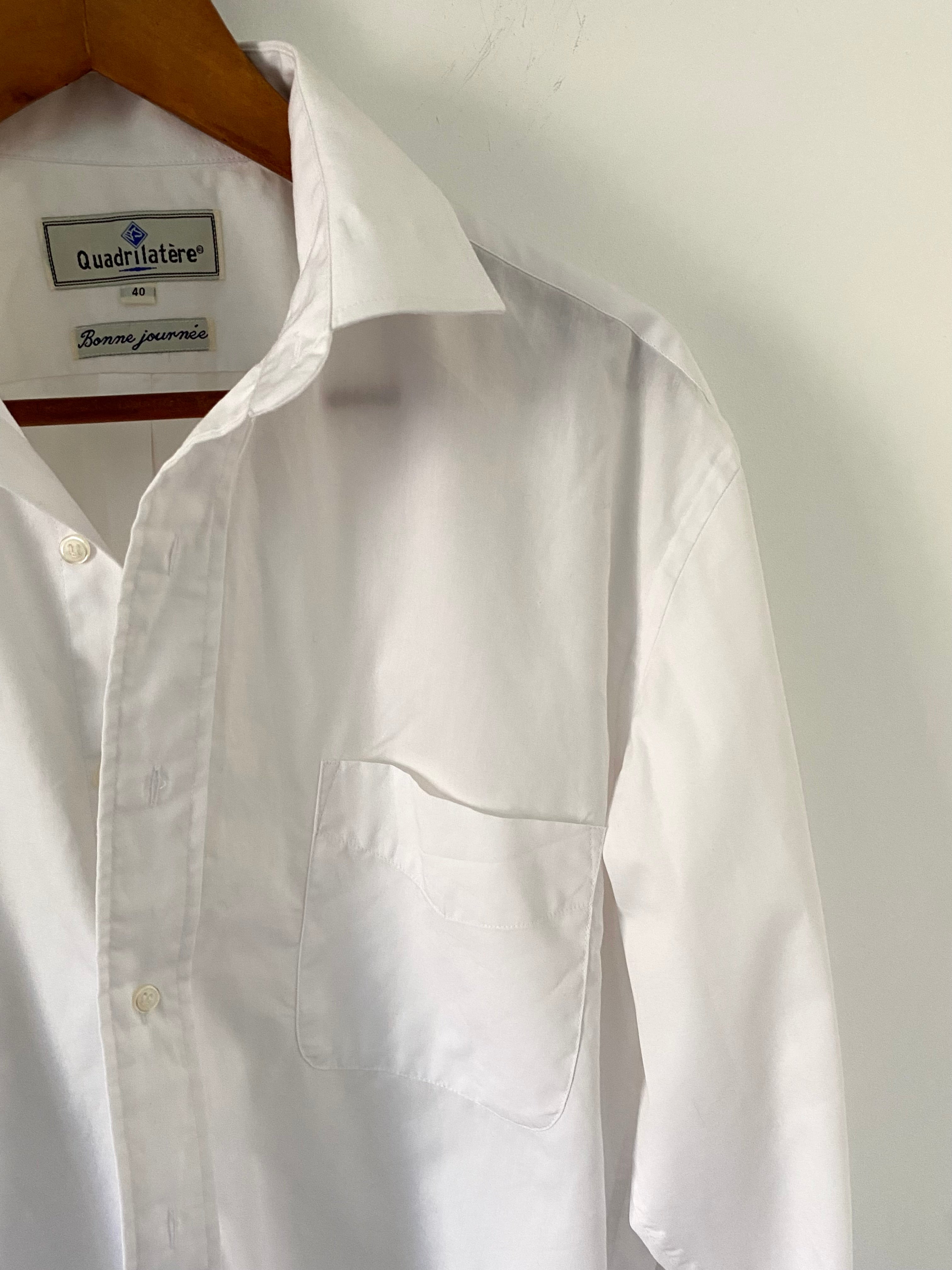Men's white shirt and vintage "marine buoy" earrings Duo