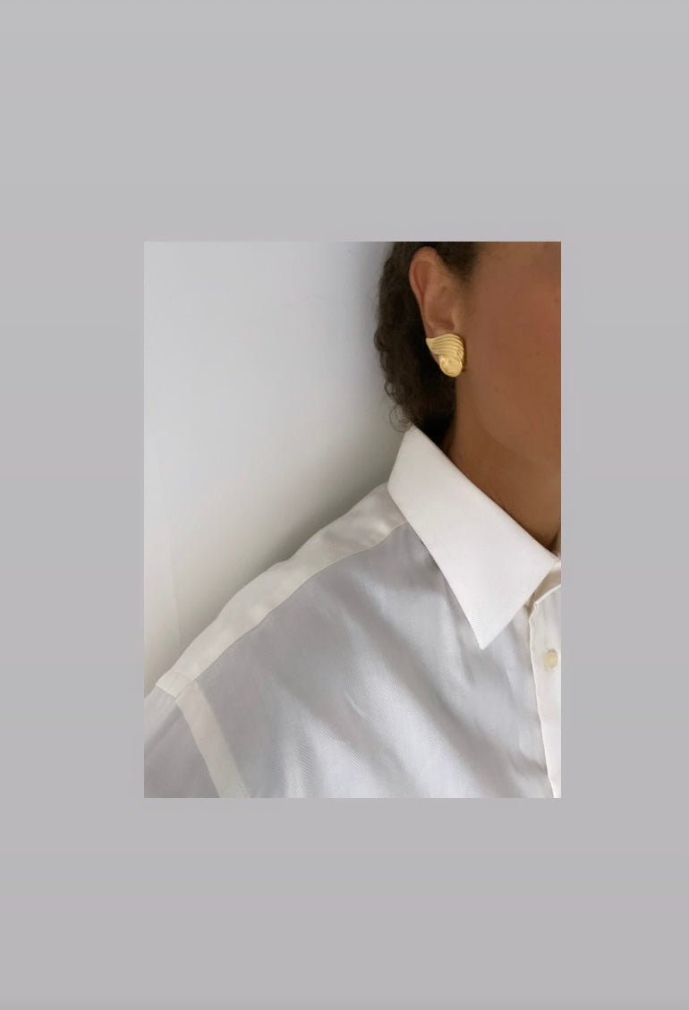 Duo Chemise Homme (+ Manchettes)  & Boucles d’oreilles « Ailes d’anges »