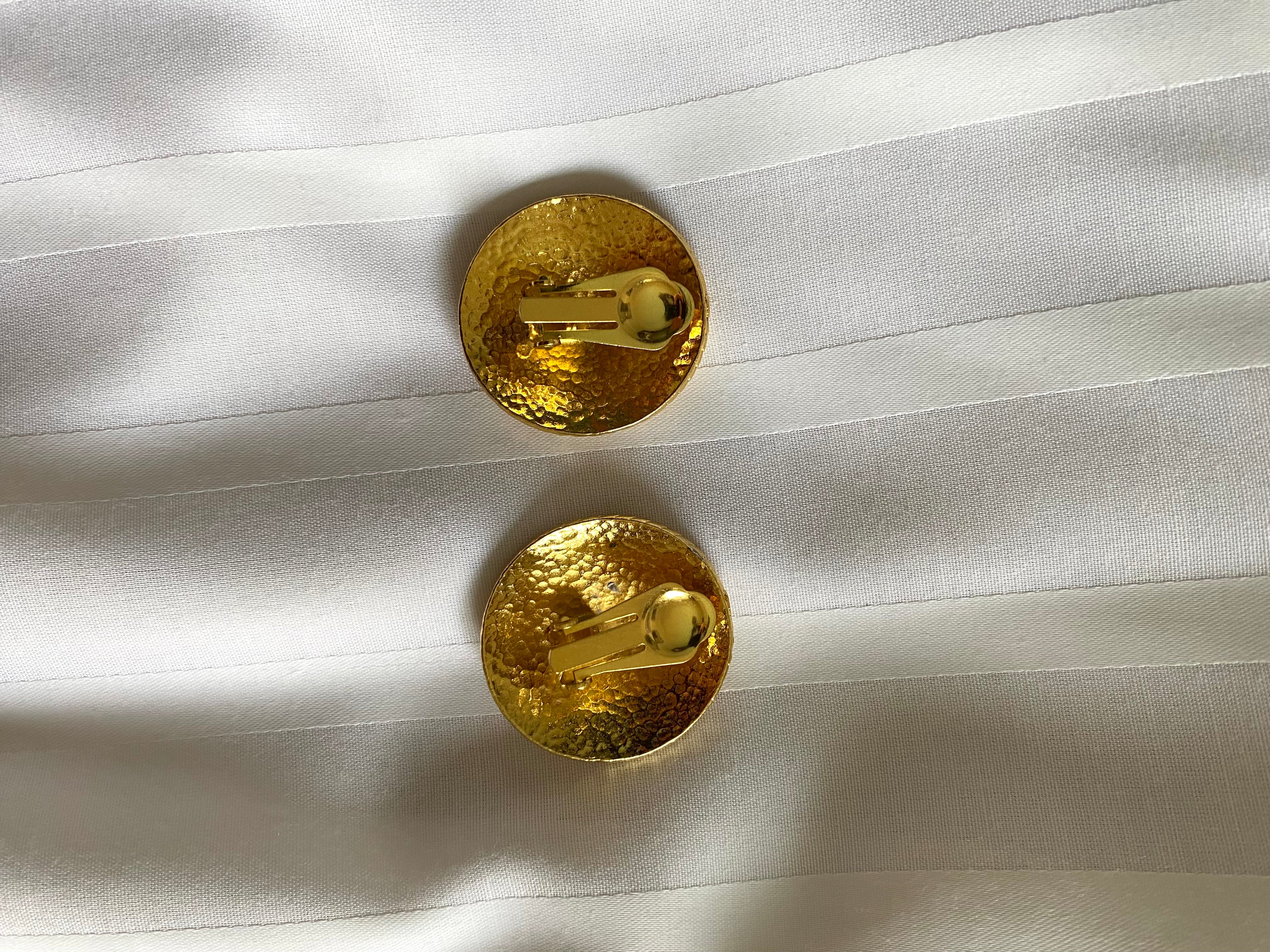 Duo Chemise blanche Homme (+ Manchettes) & Boucles d’oreilles « Inca » vintage