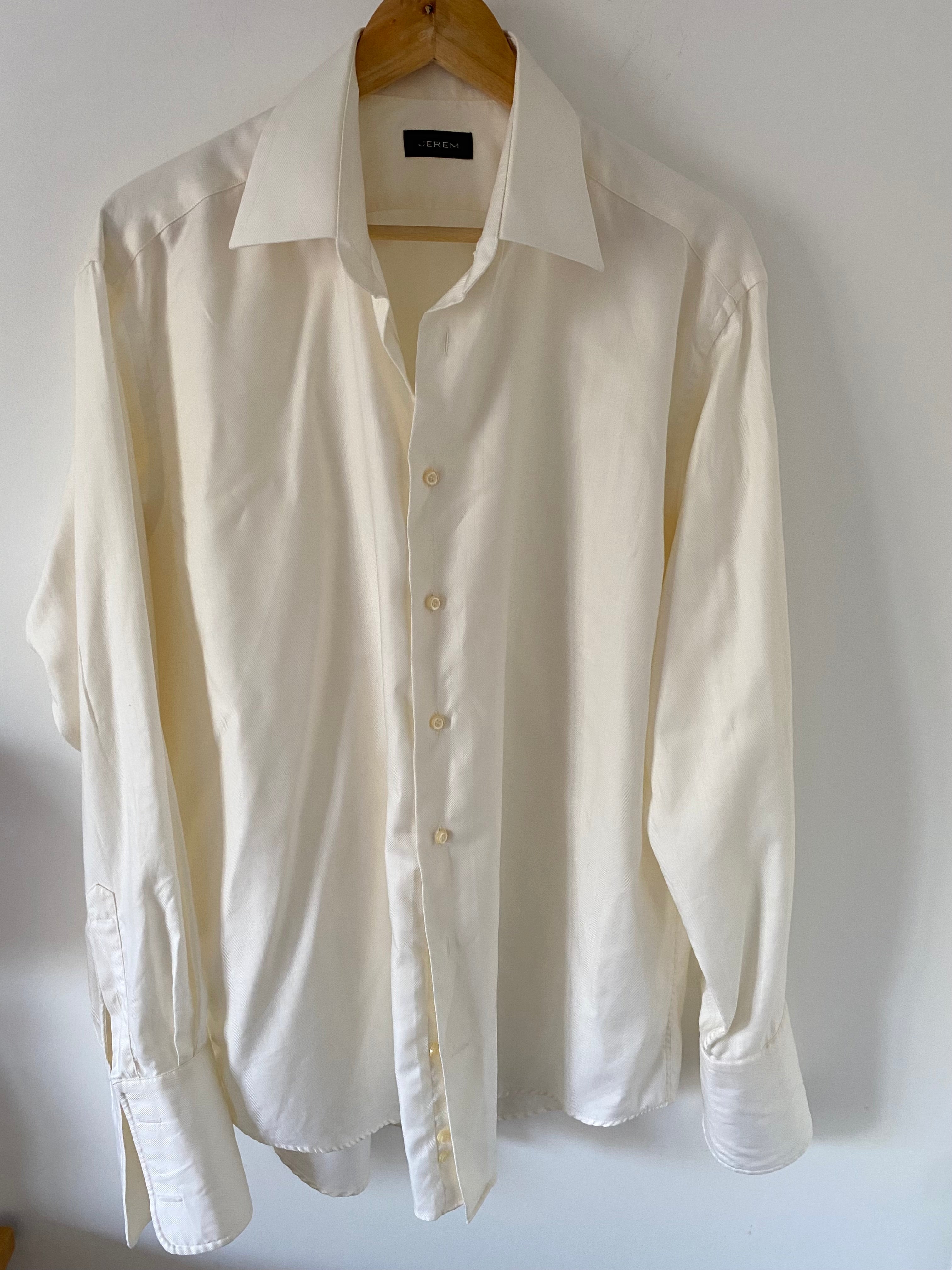 Duo Chemise Homme (+ Manchettes)  & Boucles d’oreilles « Ailes d’anges »