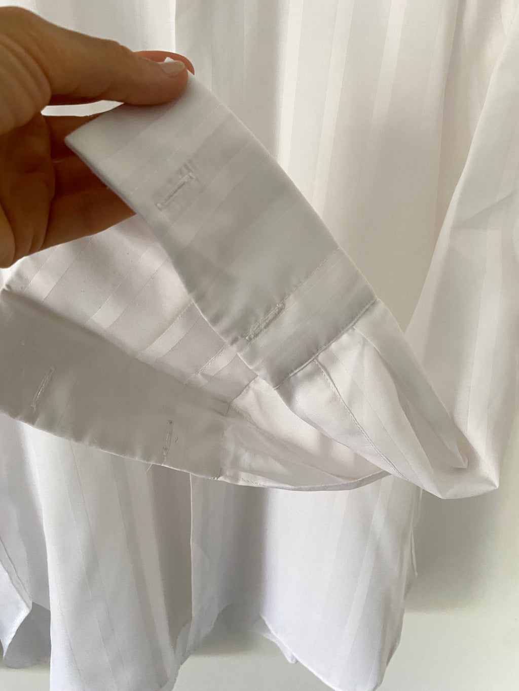 Duo Chemise blanche Homme (+ Manchettes) & Boucles d’oreilles « Inca » vintage