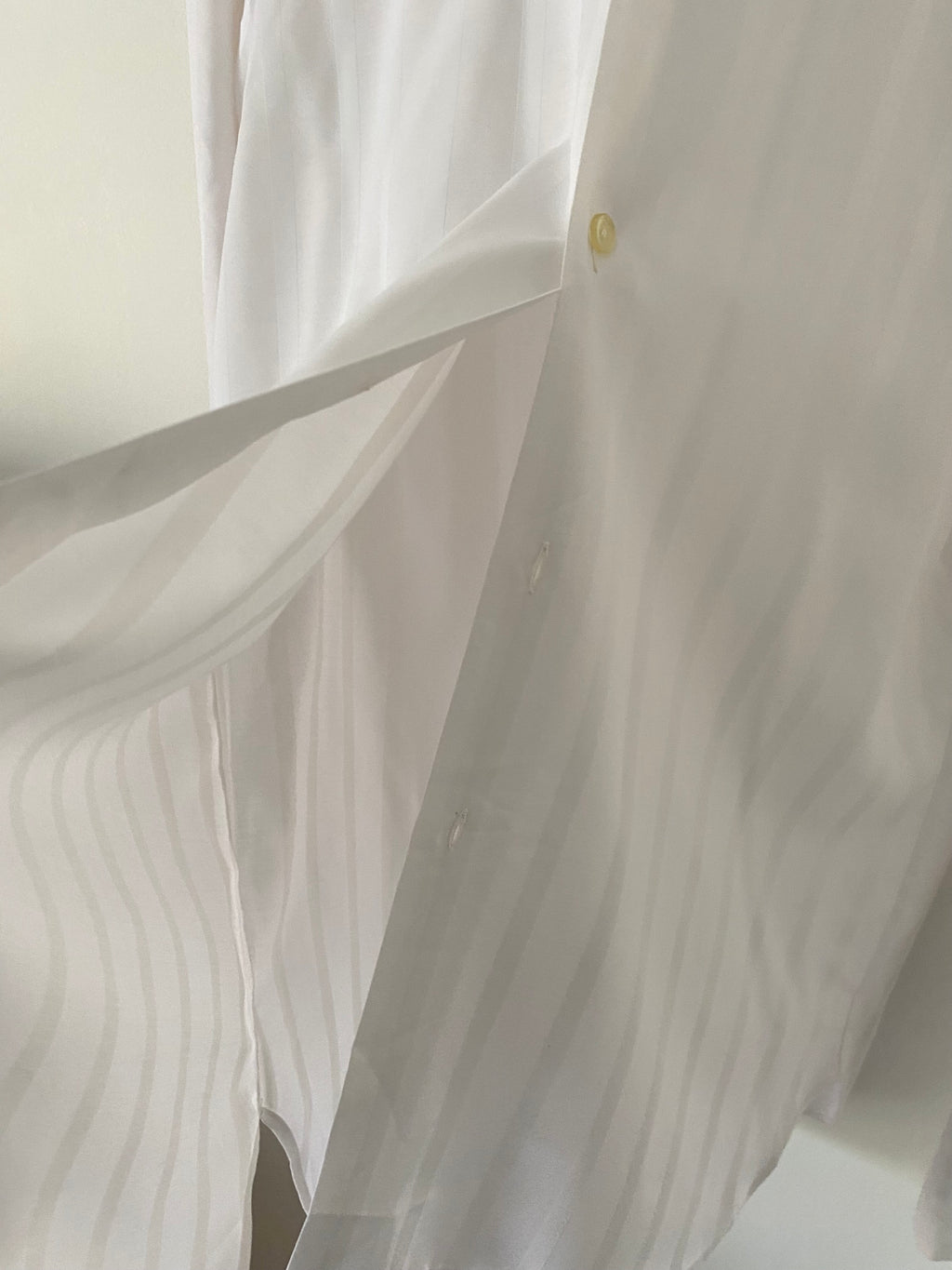 Duo Chemise blanche Homme (+ Manchettes) & Boucles d’oreilles « Inca » vintage