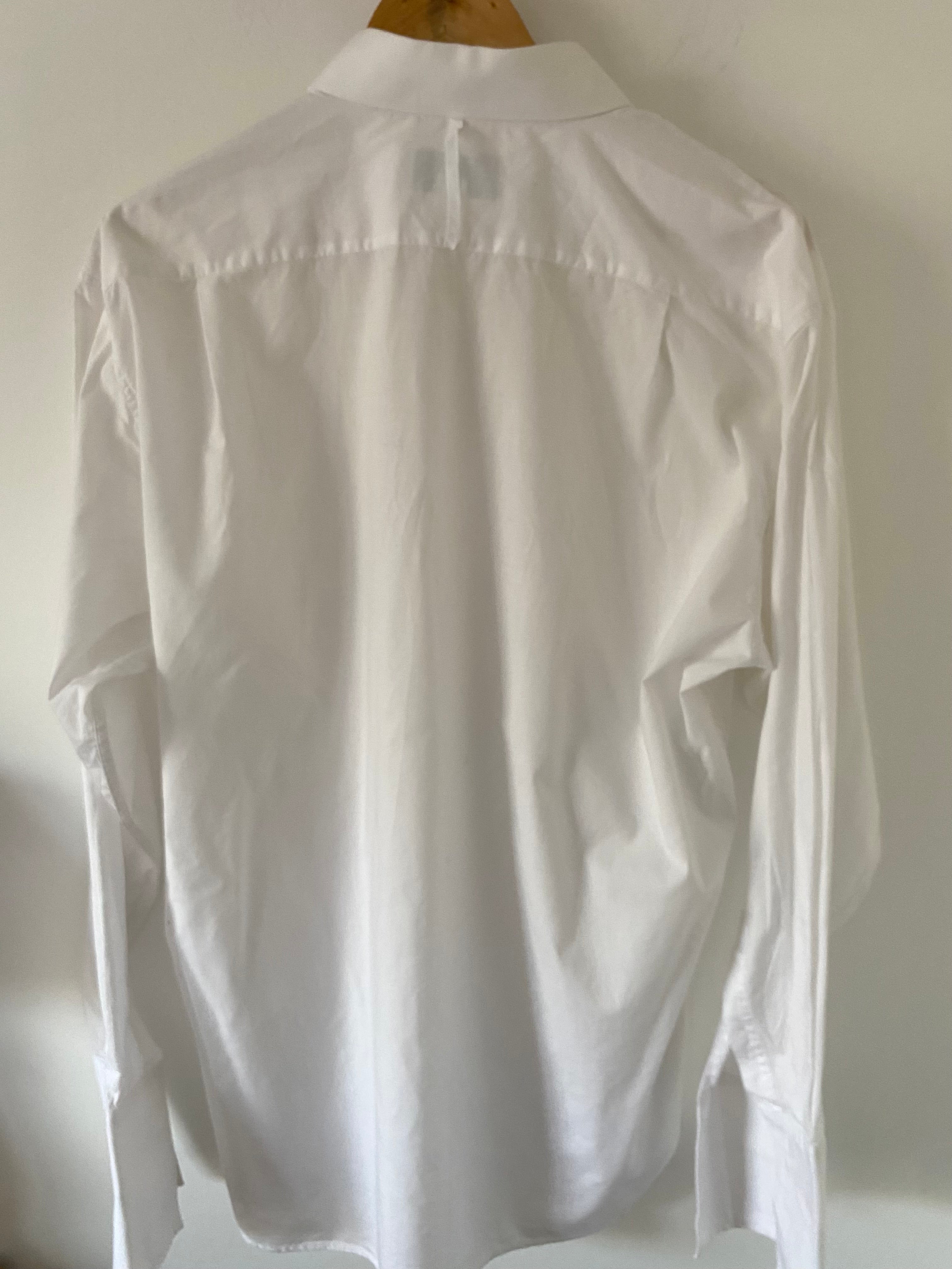 Duo Chemise blanche Homme oversize (+ Manchettes)  & Boucles d’oreilles « Donut’s»