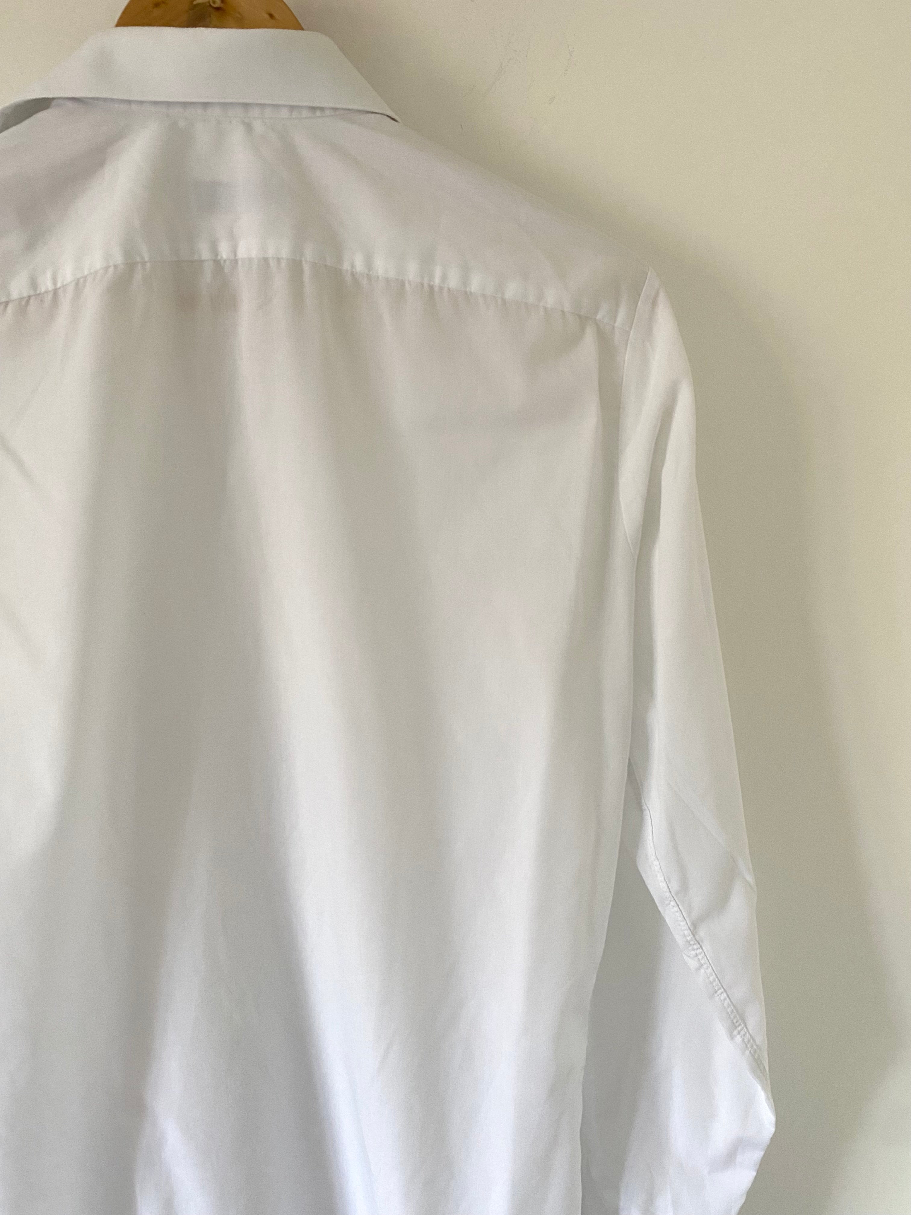 Duo Chemise blanche Homme (+Manchettes)  & Sac  « Soleil »