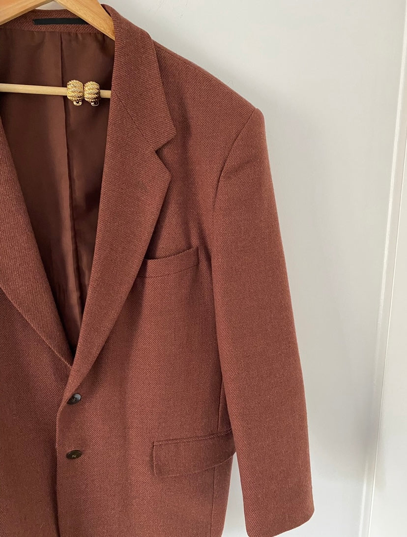 Duo Blazer Homme EDITORIAL ( super Oversize) & Boucles d’oreilles « Escargot  »